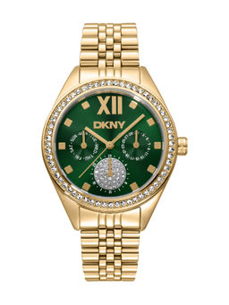 DKNY - DK1L098 Multifunction Green Round Dial Womens Watch - DK1L098M0075