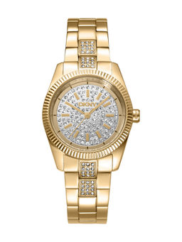 DKNY - DK1L148 Analog Gold Round Dial Womens Watch - DK1L148M0025