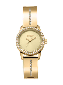 DKNY - DK1L160 Analog Gold Round Dial Womens Watch - DK1L160M0035