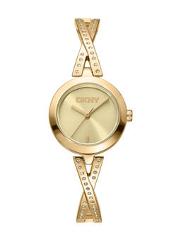DKNY - DK1L170 Analog Gold Round Dial Womens Watch - DK1L170M0225