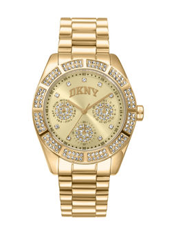 DKNY - DK1L171 Multifunction Gold Round Dial Womens Watch - DK1L171M0065
