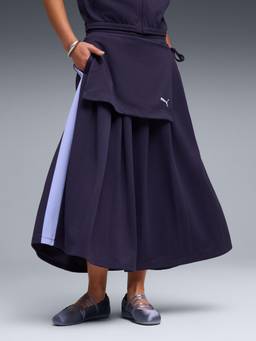 Puma - T7 Women's Midi Pleated Purple Skirt