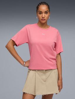 Puma - Women'S Relaxed Fit Pink T-Shirt