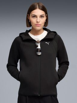 Puma - Evostripe Women's Full-Zip Black Hoodie Jacket