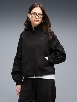 Puma - Her Relaxed Full-Zip Women's Black Jacket
