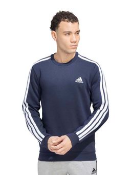 adidas - Blue Cotton Full Sleeves Training Sweatshirt