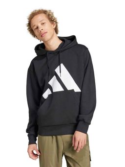 adidas - Black Cotton Full Sleeves Training Hoodie