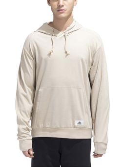 adidas - Beige Cotton Full Sleeves Training Hoodie