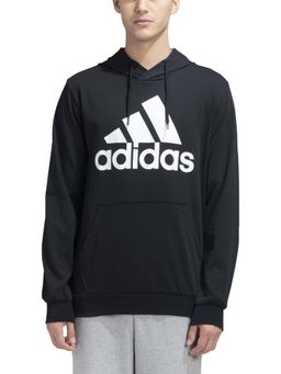 adidas - Black Cotton Full Sleeves Training Hoodie