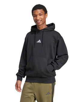 adidas - Black Cotton Full Sleeves Training Hoodie
