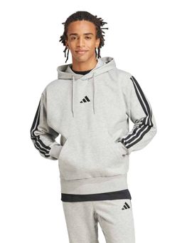 adidas - Grey Cotton Full Sleeves Training Hoodie
