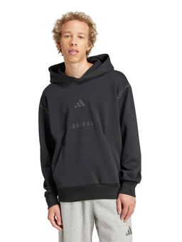adidas - Black Cotton Full Sleeves Training Hoodie