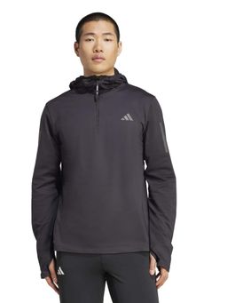 adidas - Black Polyester Full Sleeves Training Hoodie