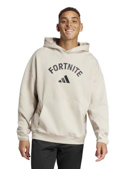 adidas - Beige Cotton Full Sleeves Training Hoodie