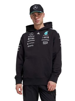 adidas - Black Cotton Full Sleeves Training Hoodie