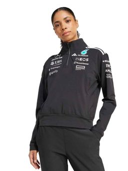 adidas - Black Cotton Full Sleeves Training Sweatshirt