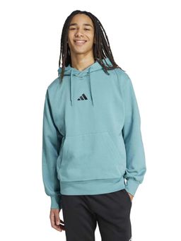 adidas - Green Cotton Full Sleeves Training Hoodie