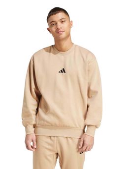 adidas - Beige Cotton Full Sleeves Training Sweatshirt