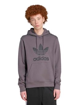 adidas Originals - Grey Cotton Full Sleeves Training Hoodie