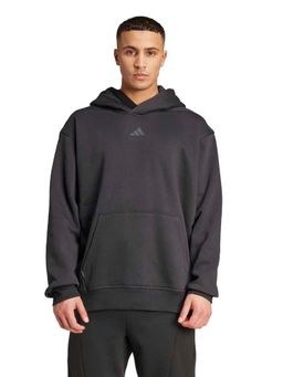 adidas - Black Cotton Full Sleeves Training Hoodie