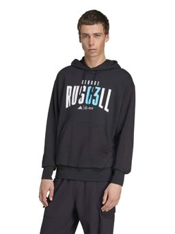 adidas - Black Cotton Full Sleeves Training Hoodie