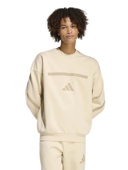 adidas - Beige Polyester Full Sleeves Training Sweatshirt