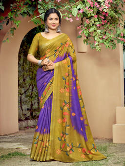 KALAASHREE - Mustard Women's Classic Saree With Stylish Ethnic Appeal