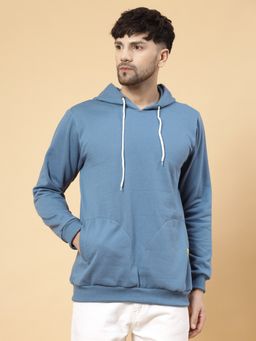 RIGO - Men Light Blue Fleece Oversized Sweatshirt