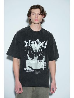 Bonkers Corner - Grey Second Coming Faded Oversized T-Shirt