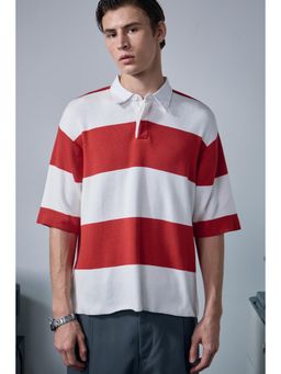 Bonkers Corner - Red Candy Cane Polo T-Shirt