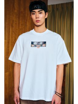 Bonkers Corner - White Nindo Vision Oversized T-Shirt