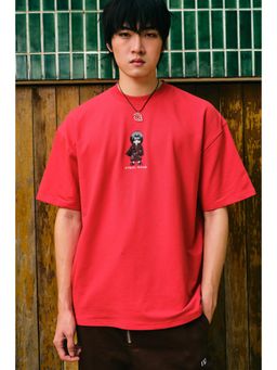 Bonkers Corner - Red Mini Itachi Oversized T-Shirt