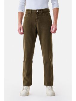 Snitch - Dark Brown Washed Relaxed Casual Jeans for Men