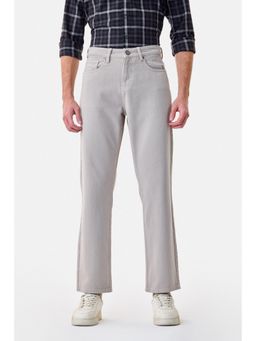 Snitch - Grey Denim Straight Casual Jeans for Men