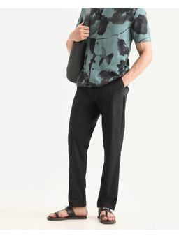 Rare Rabbit - Black Straight Fit Trouser