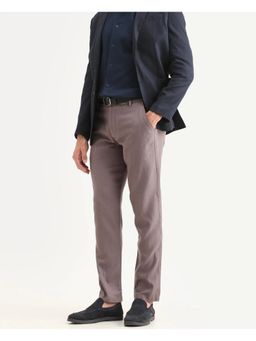 Rare Rabbit - Grey Drawstring Regular Fit Trouser