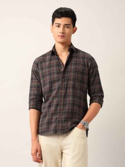 Arrow Sports - Mens Tartan Checked Pure Cotton Shirt