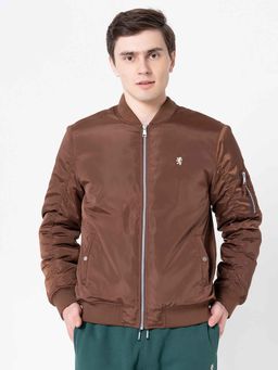 Red Tape - Mens Dark Brown Solid Jacket