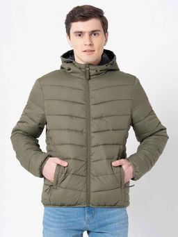 Red Tape - Mens Olive Solid Jacket
