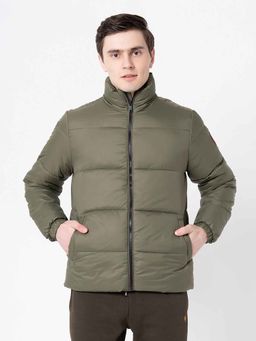 Red Tape - Mens Olive Solid Jacket