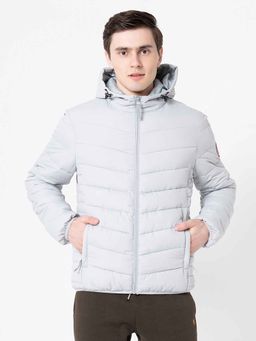 Red Tape - Mens Grey Solid Jacket
