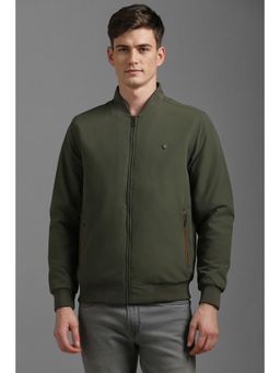 Louis Philippe - Men Casual Olive Solid Jackets