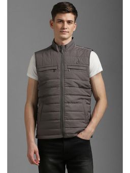 Louis Philippe - Men Casual Grey Solid Jackets