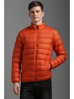 Louis Philippe - Men Casual Orange Solid Jackets