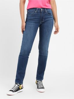 Levi's - Womens Blue 712 Slim Straight Fit Jeans