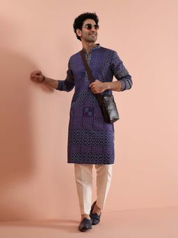 KISAH - Men Blue Kurta with Trouser