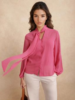 RAREISM - Women Pink Solid Top