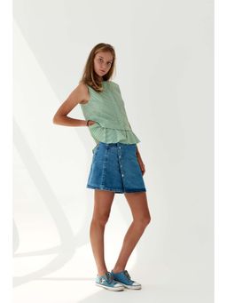 Virgio - Women Green Stripes Top