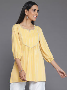 Libas - Mustard Cotton Blend Kurti
