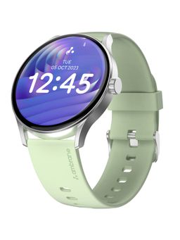 Ambrane - Marble Bluetooth Calling Smartwatch with 1.43 Inch (3.63 cm) Amoled Display- Green Alpine